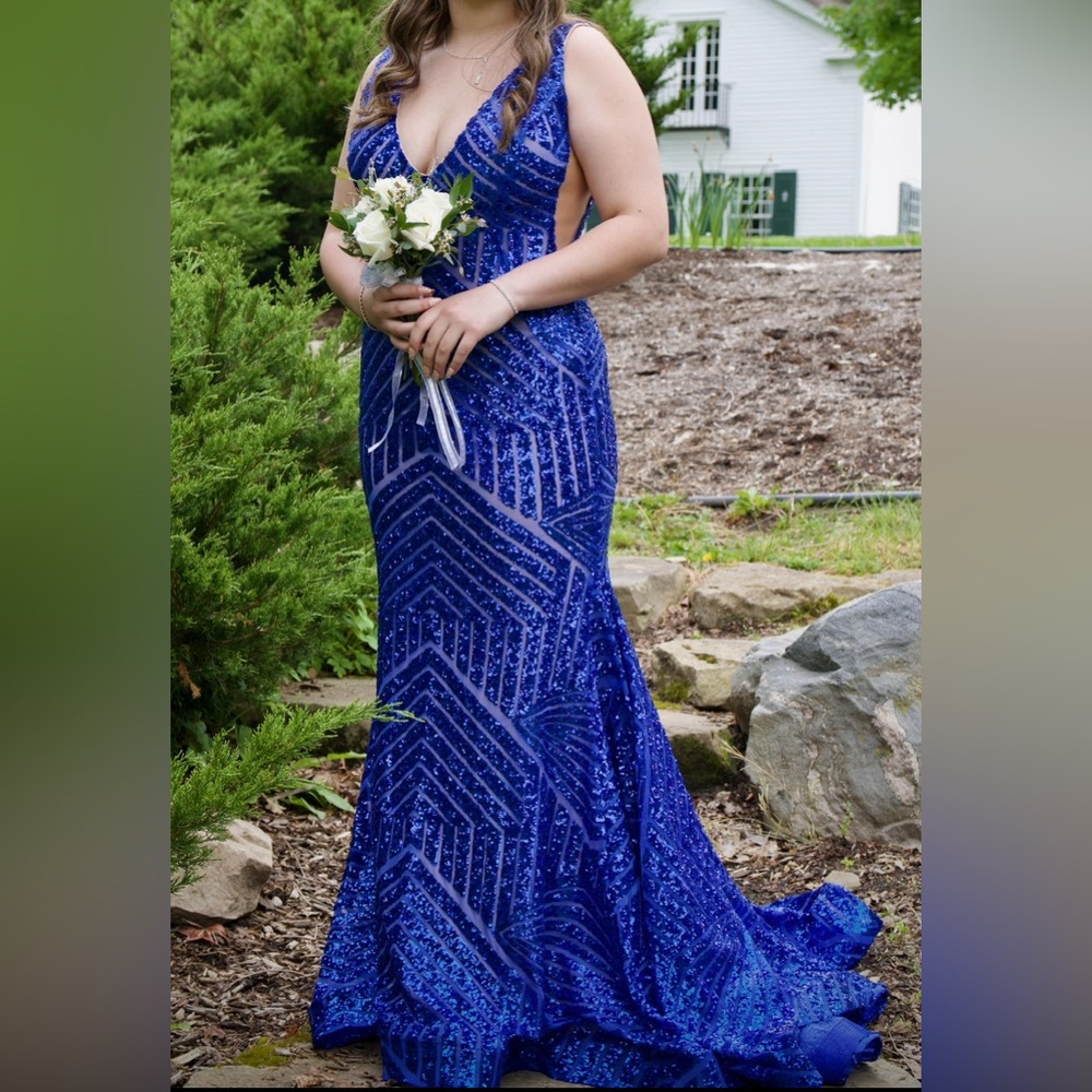 Jovani dress #59762 in royal blue